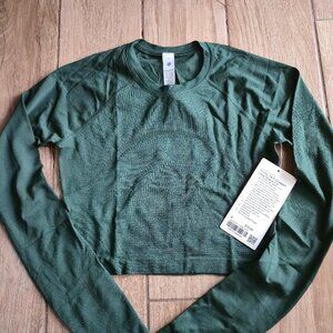 Lululemon Swiftly Tech cropped long sleeve shirt
